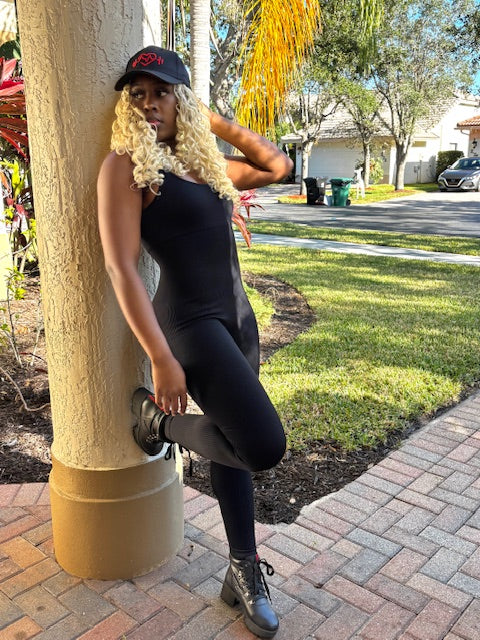 V-Neck Bodysuit Strappy Back