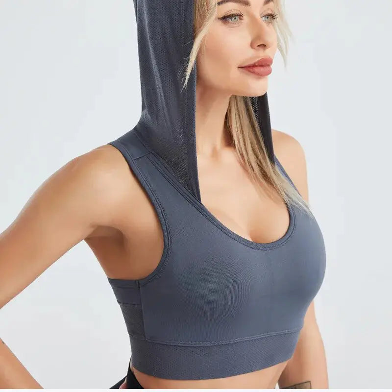 Hoodie Sports Bra