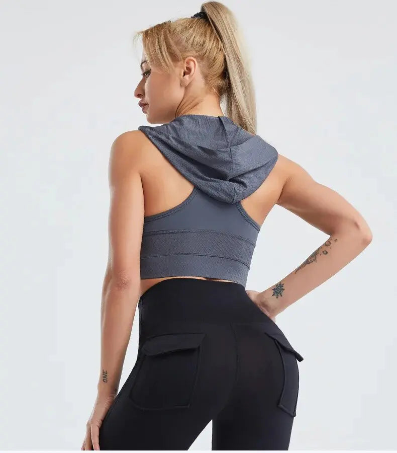 Hoodie Sports Bra