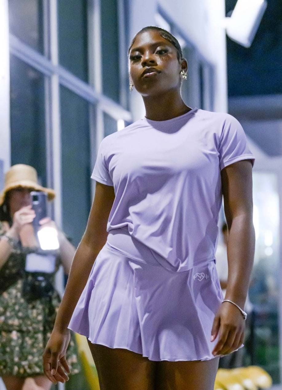 2- Piece Buttery Soft Sports Blouse & Skort