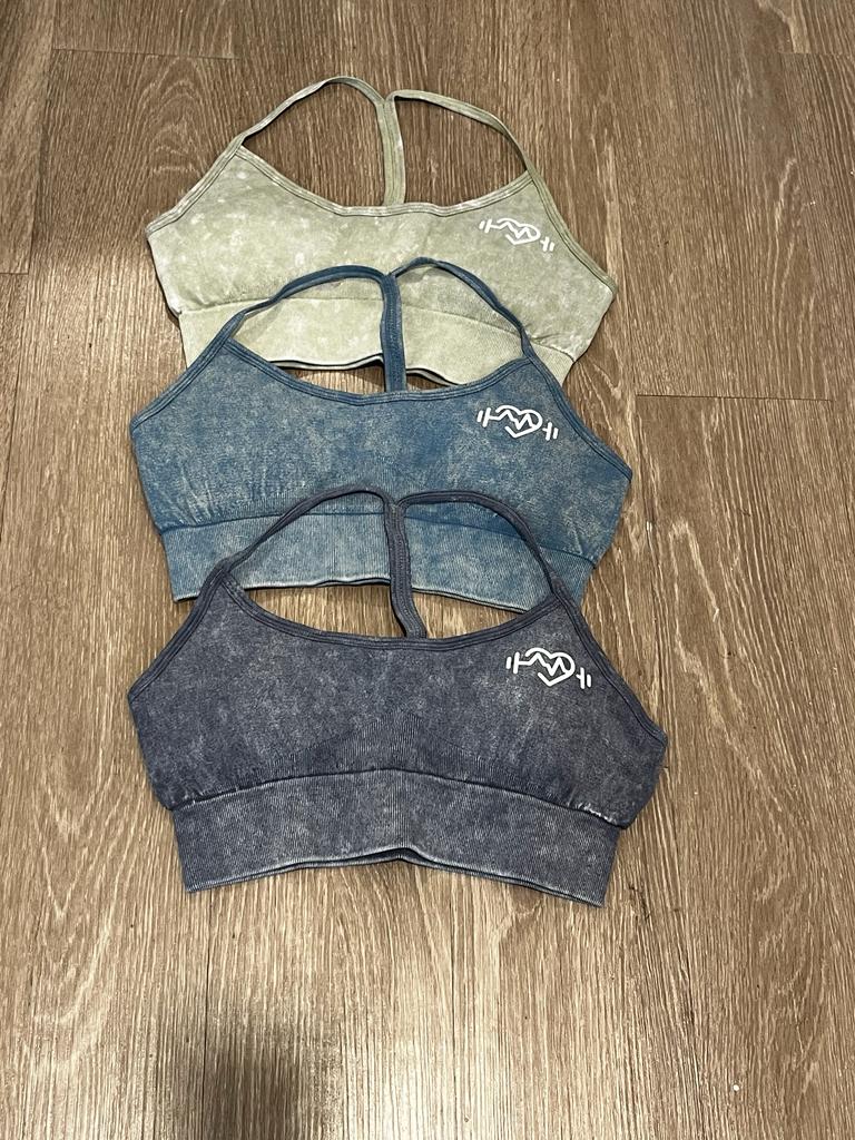 Sand Washed Sports Bra