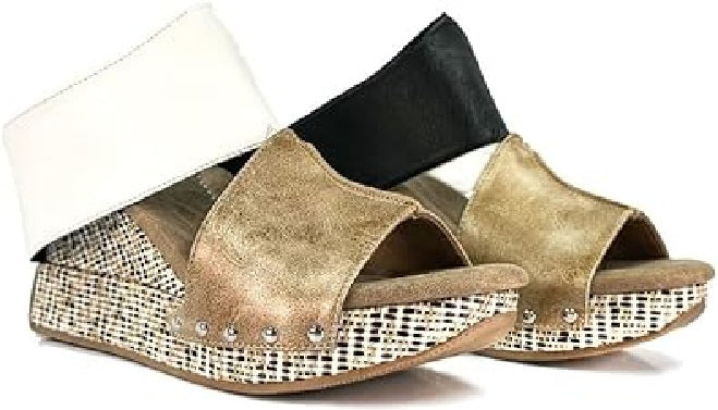 Modzori: Virginia 2 High Wedge Reversible Sandal