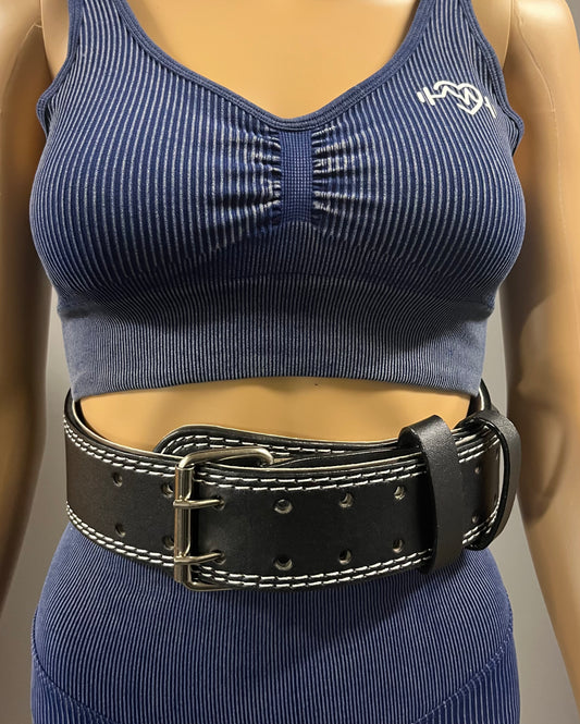 I AM Lifting:  Adjustable Leather Weight Lifting Belt for Men and Women