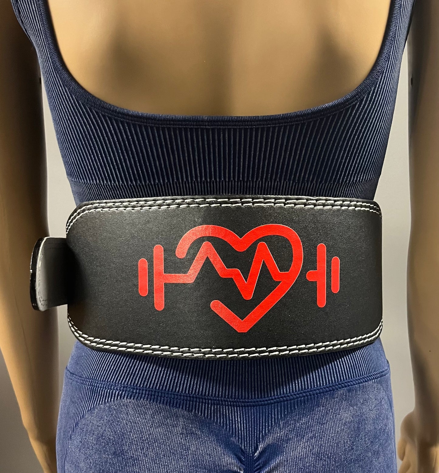 I AM Lifting:  Adjustable Leather Weight Lifting Belt