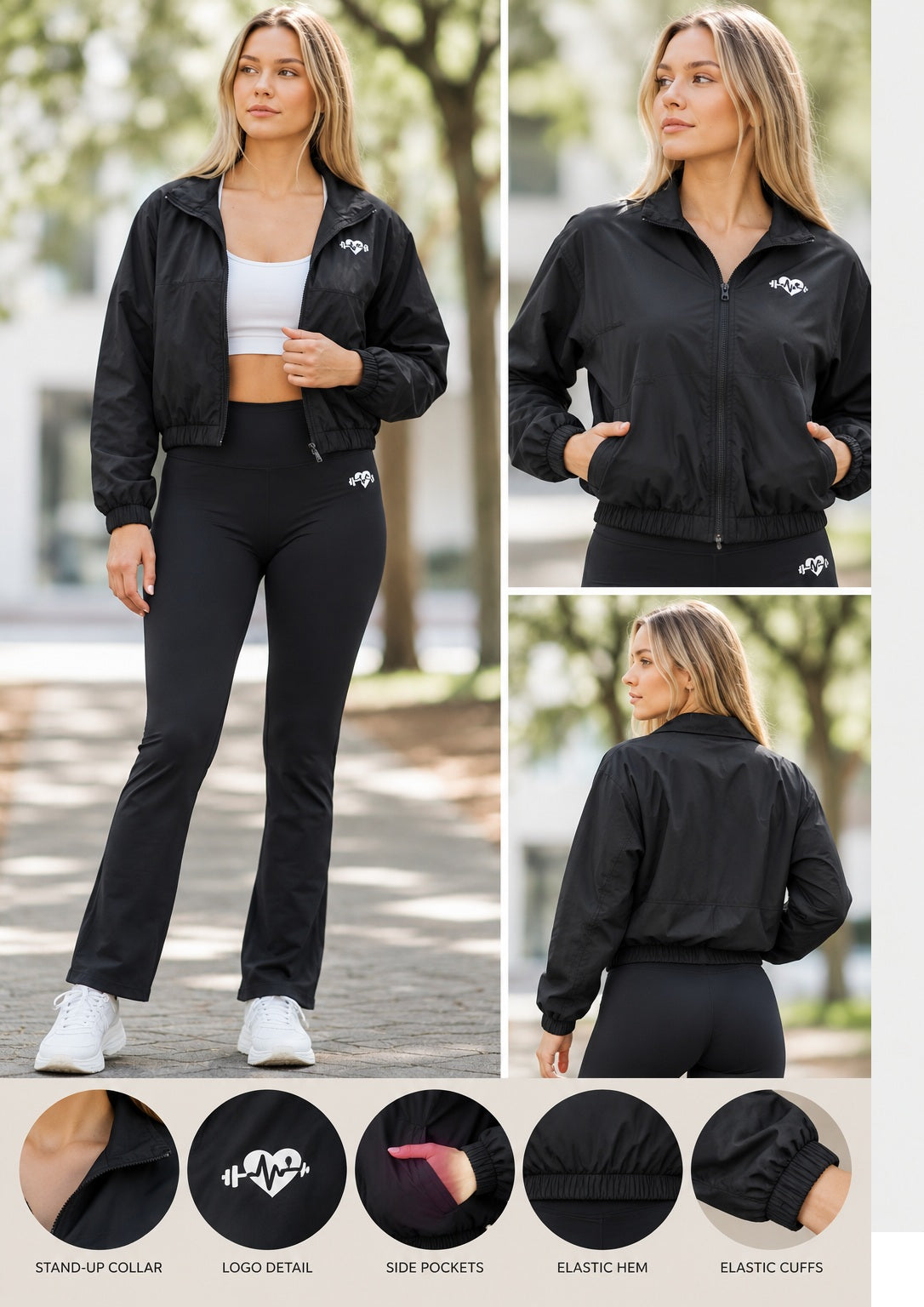 Jackets: Zippered Soft Adjustable Long Sleeves, Lightweight Comfortable Jacket
