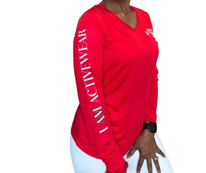 Sports: Breathable Dry Fit Soft V-Neck Long Sleeves Jersey