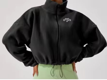 Jackets: Outdoor Velvet Warm Zippered Jacket Only