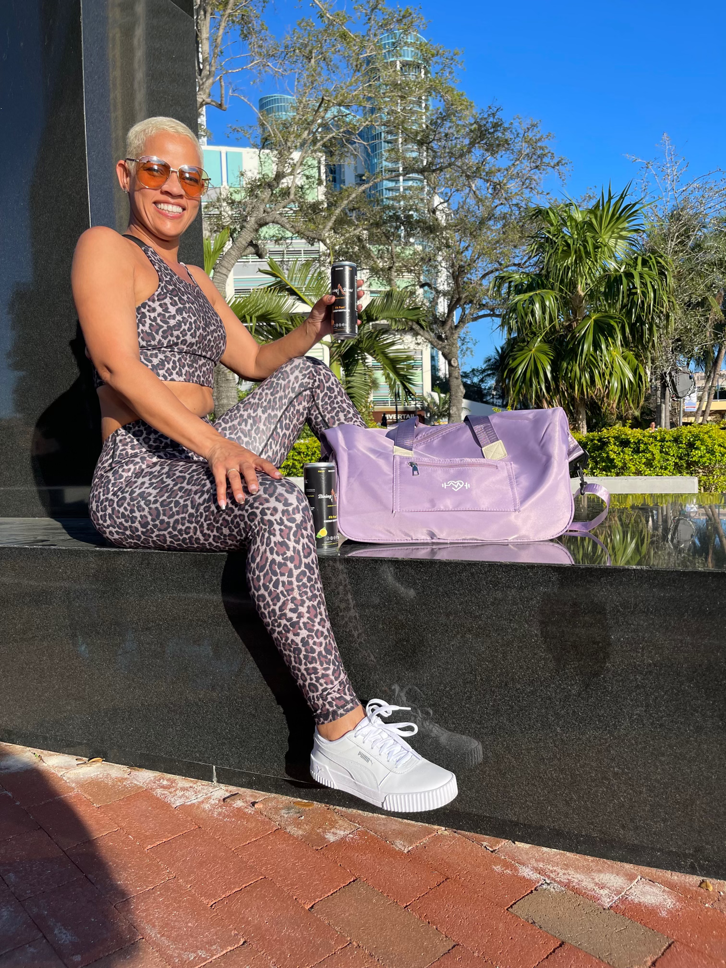 I AM Wild:  Seamless Leopard Print High Elastic Sling Leggings