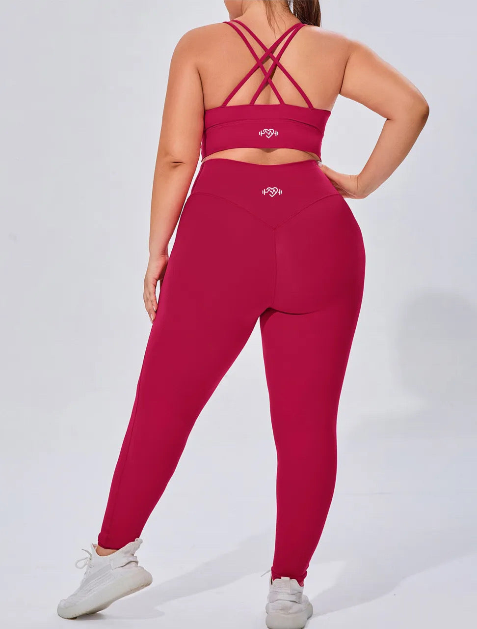 2-Piece Plus Size Sports Bra & Leggings Set