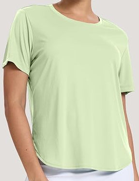 Tops: Short Sleeve Lose Athletic Shirts Sun Protection For Any Sports
