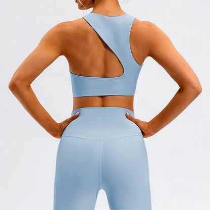 Sports Bra: Hollow Out Crop Tops High Impact Sports Bra