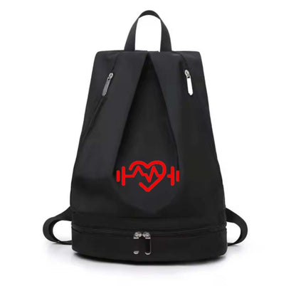 Bag - Large Gym Sport Backpack with Separate Shoe Compartment