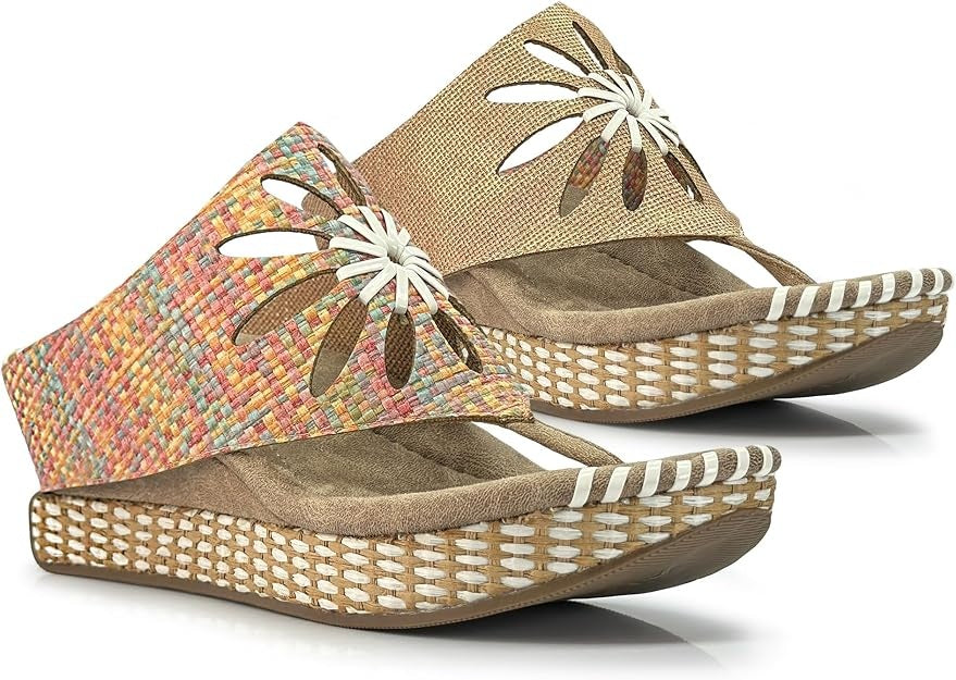 Modzori: Flora - 1 Mid Wedge Reversible Sandal