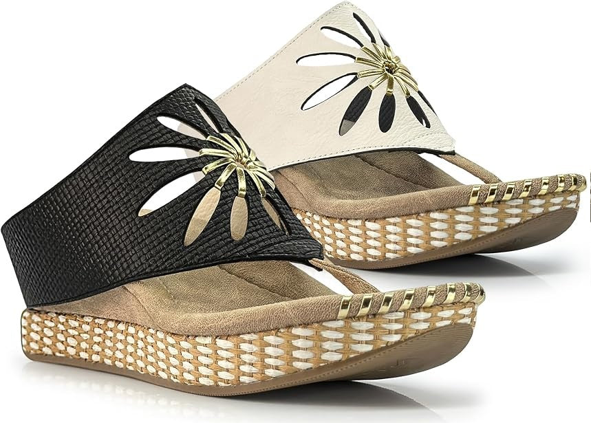 Modzori: Flora - 2 Mid Wedge Reversible Sandal