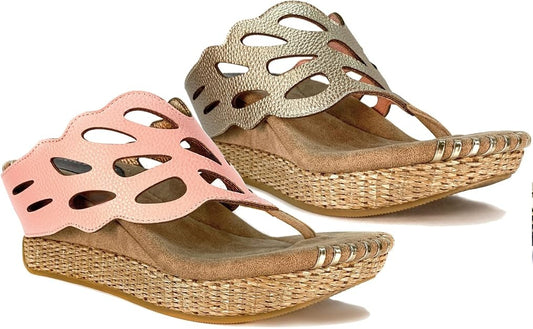 Modzori:  Troya - 3 Mid Wedge Reversible Sandal