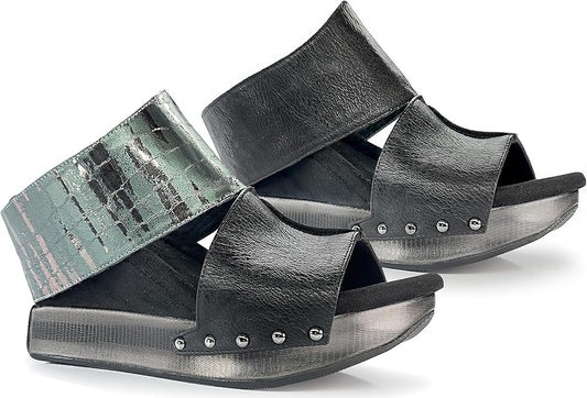 Modzori: Virginia 1 High Wedge Reversible Sandal