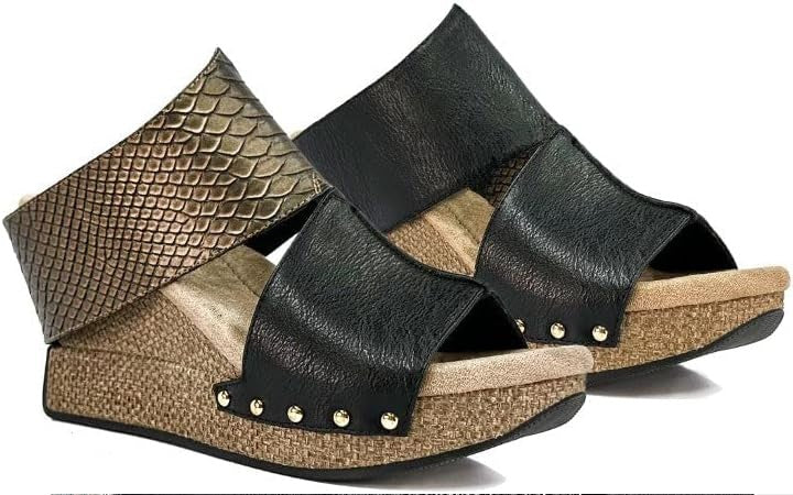 Modzori: Virginia 3 High Wedge Reversible Sandal