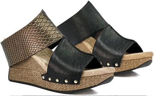Modzori: Virginia 3 High Wedge Reversible Sandal