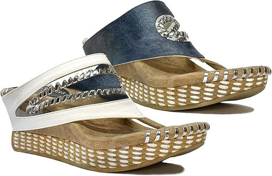 Modzori:  Valencia - 2 Mid Wedge Reversible Sandal