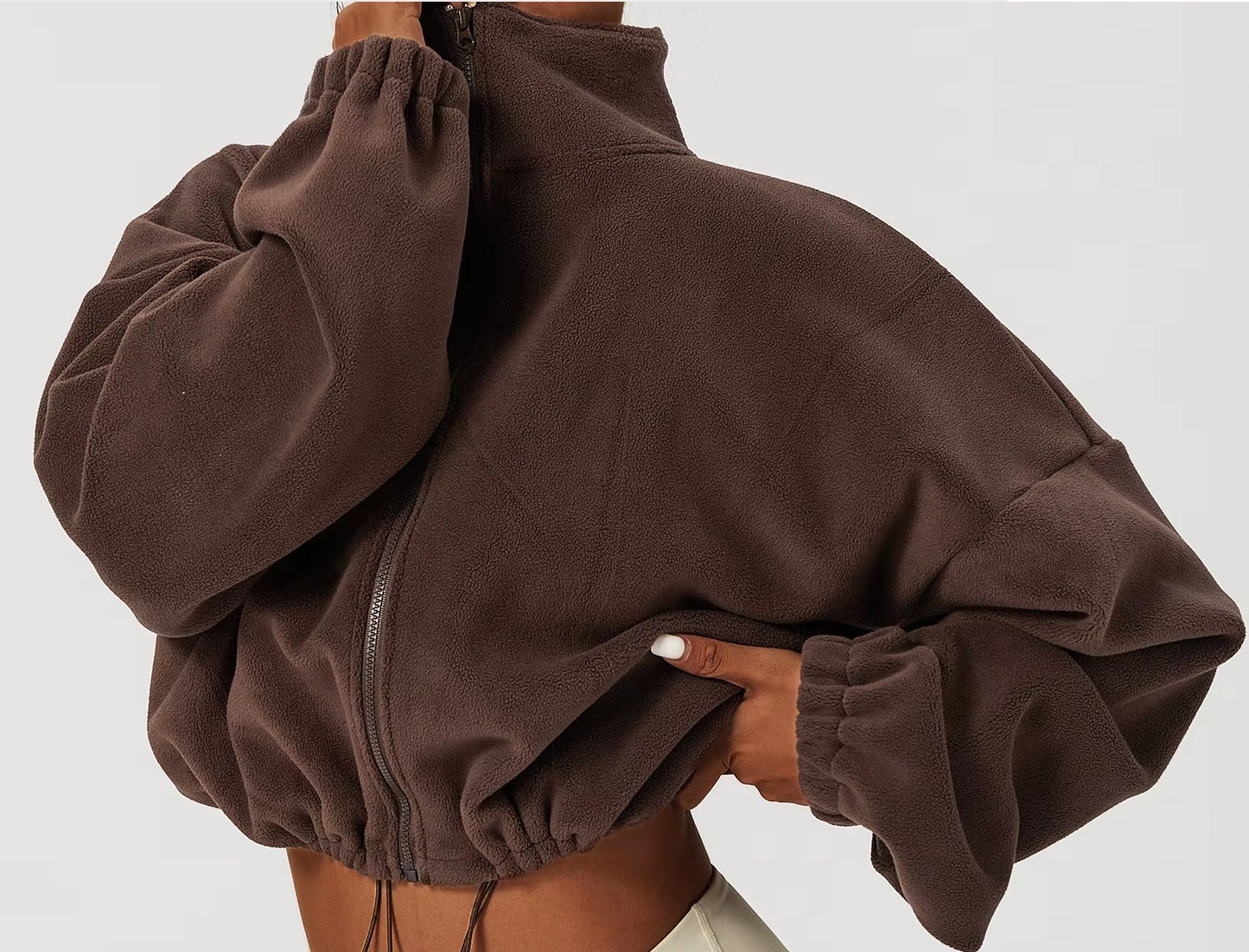 Jackets: Outdoor Velvet Warm Zippered Jacket Only
