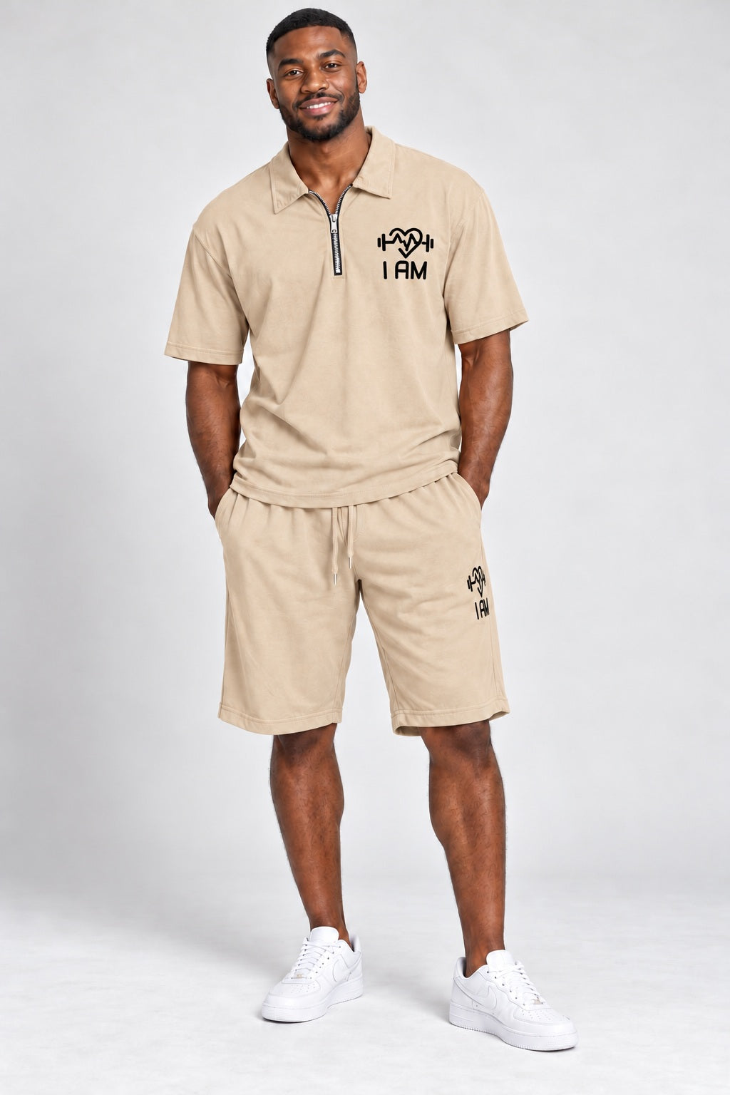 Men's: Casual Polo Shirt & Shorts Set