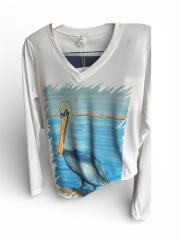 Linda Knowles Pelican Long Sleves