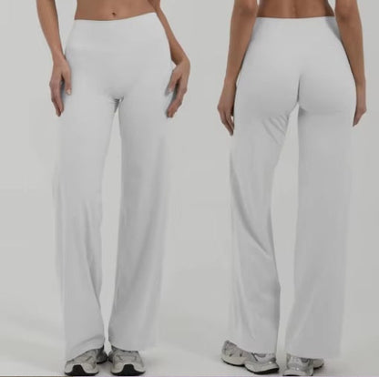 Buttery Soft: 2-Piece Crossed Back Sports Bra & Wide Leggings Set