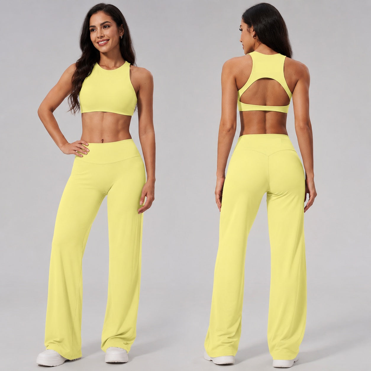 2-Piece Buttery Soft Indoor/Outdoor Sports Bra & Leggings Set
