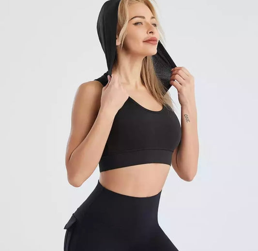 Hoodie Sports Bra